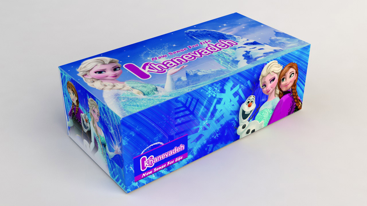 Khanevadeh 300 Facial Tissue - Elsa and Anna Design
