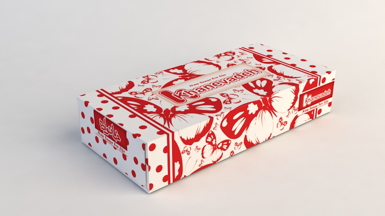 Khanevadeh 100 Facial Tissue - Butterfly Migrate 1 Design