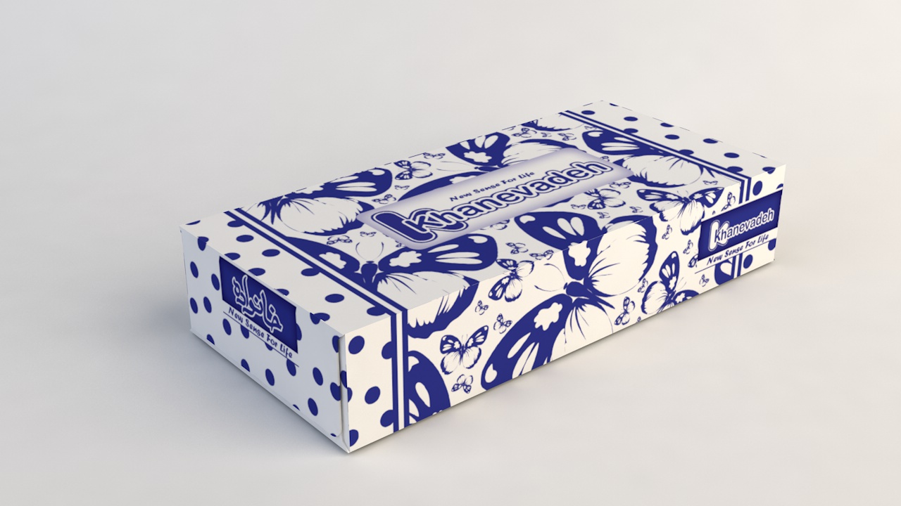 Khanevadeh 100 Facial Tissue - Butterfly Migrate 2 Design