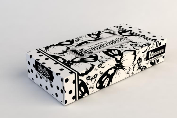 Khanevadeh 100 Facial Tissue - Butterfly Migrate 3 Design