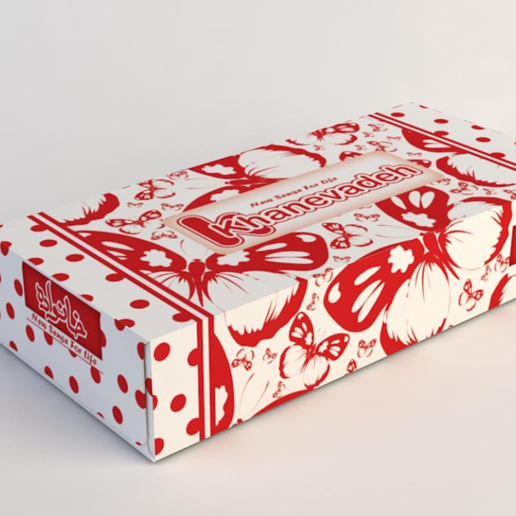 Khanevadeh 100 Facial Tissue - Butterfly Migrate 1 Design