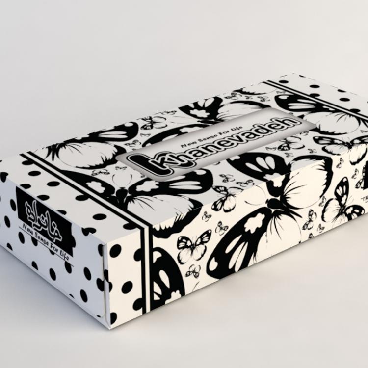 Khanevadeh 100 Facial Tissue - Butterfly Migrate 3 Design